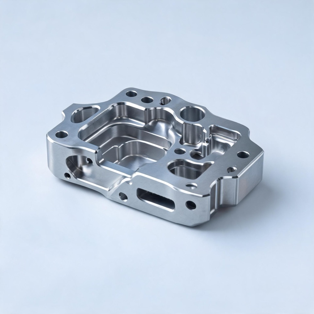 Machined titanium component