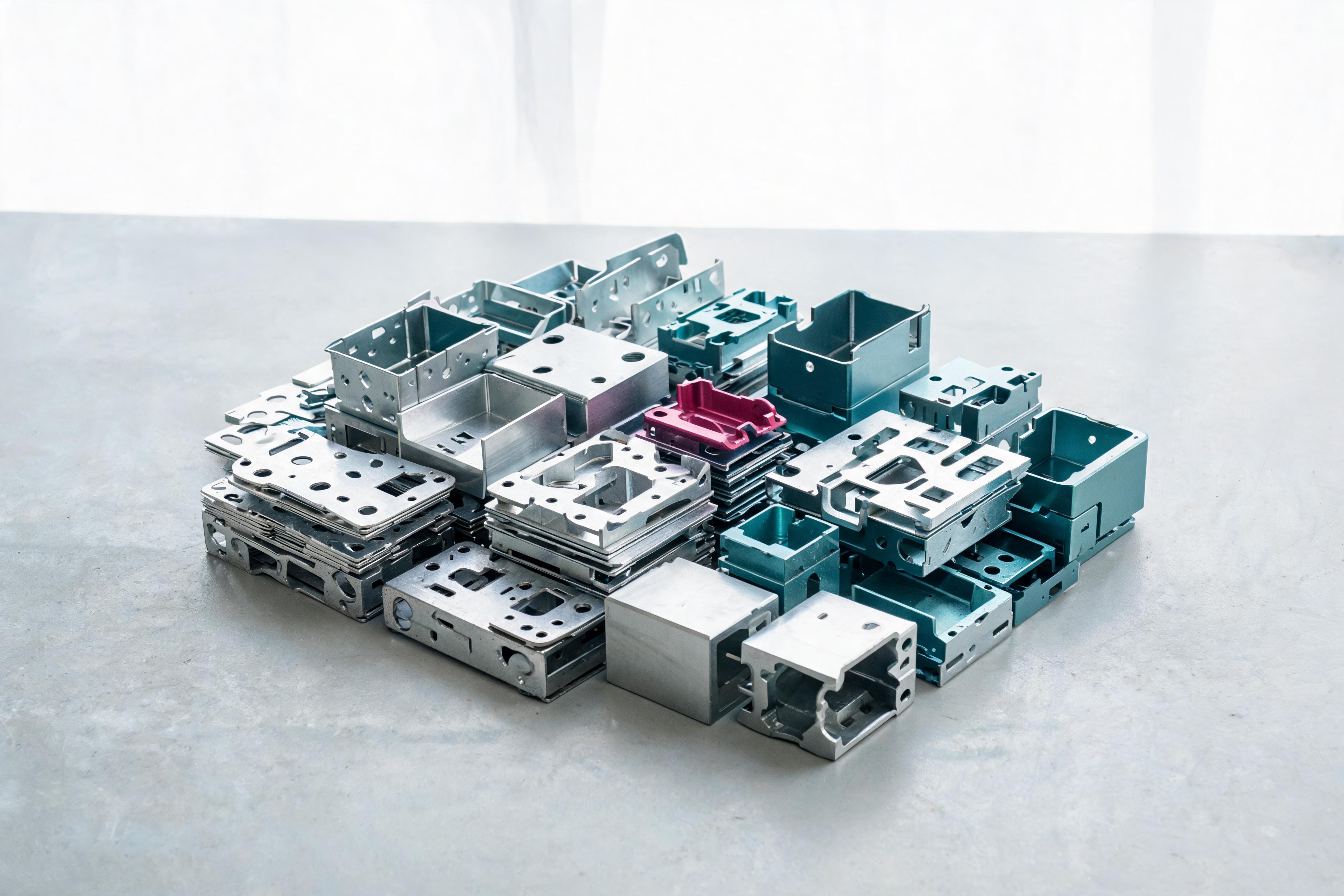 Stack of precision manufactured parts